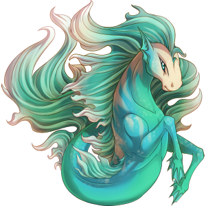 Девушка Гиппокампус сиськи