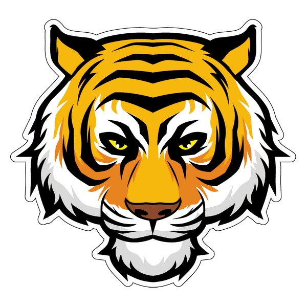 Наклейки тигра