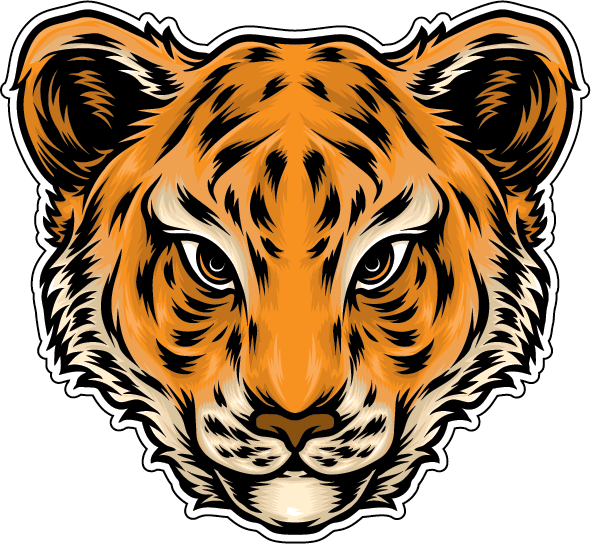 Стикер тигр