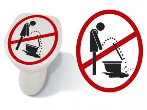 Наклейки в туалет на стену