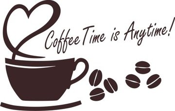 Надпись кофе