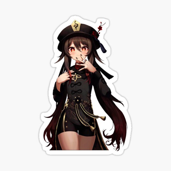 Стикеры Геншин Импакт Чиби ху Тао