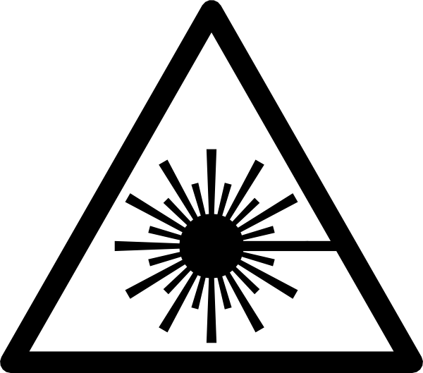 Значок лазерного излучения