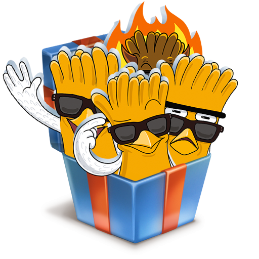 Наклейка Стикеры бургер Кинг