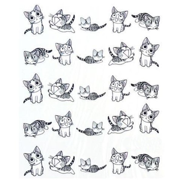 Котики на одном листе