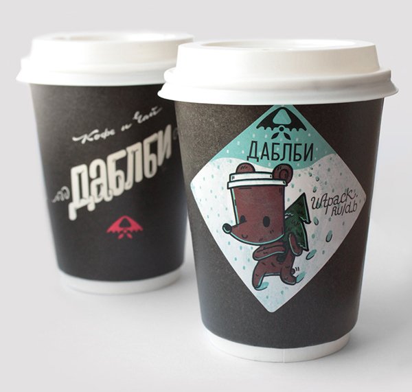 Наклейки на кофейные стаканчики