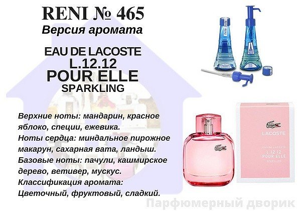 Духи Рени лакоста женские