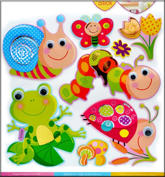 Наклейки объёмные