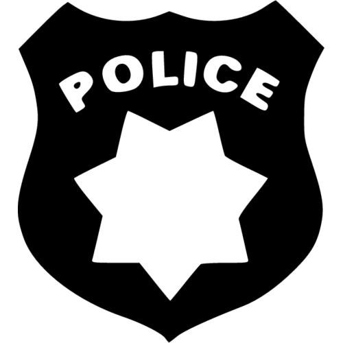 Наклейка Police на машину