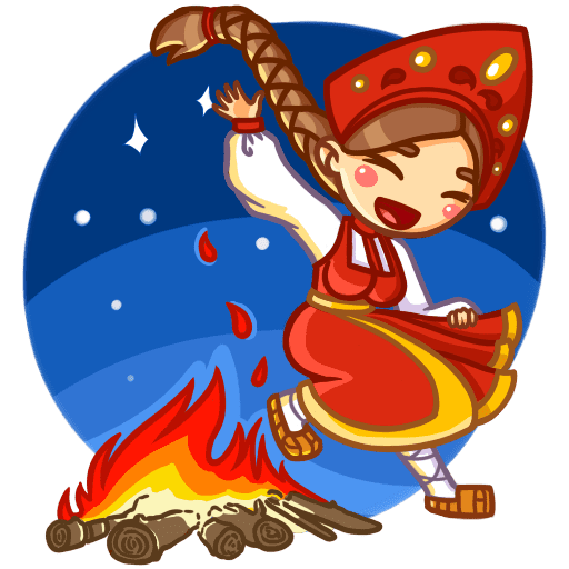 Масленица наклейки