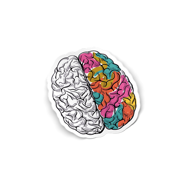 Наклейка мозги