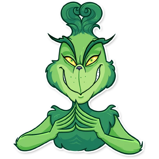 Гринч Стикеры телеграмм