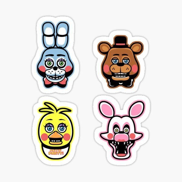 Наклейки ФНАФ 9