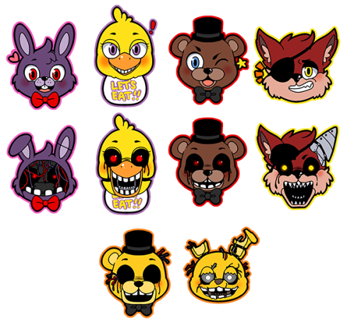 Наклейки АНИМАТРОНИКОВ