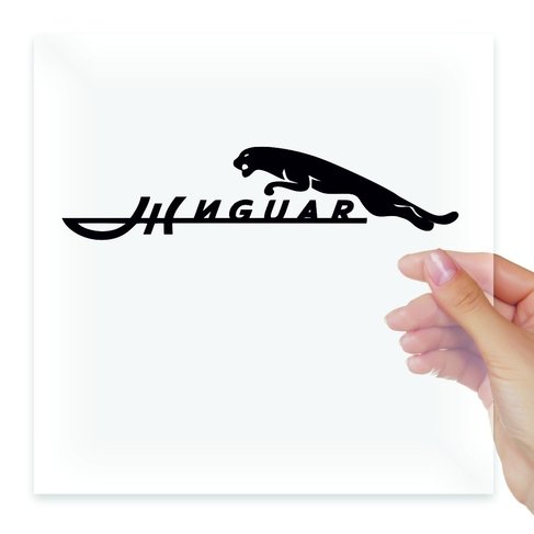 Наклейка жигуар на стекло