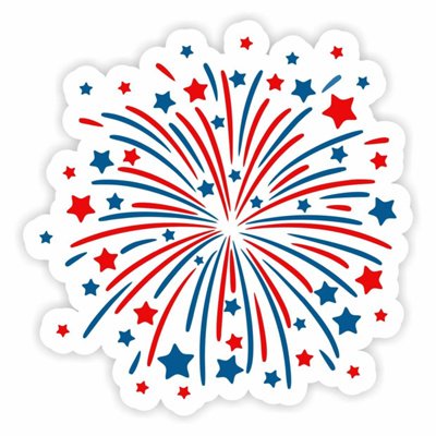 Стикеры салют с днем Победы