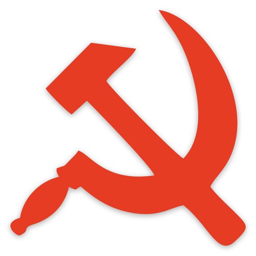 Наклейка серп и молот