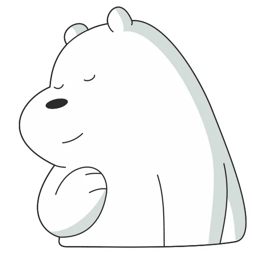 Стикеры телеграмм белый медведь