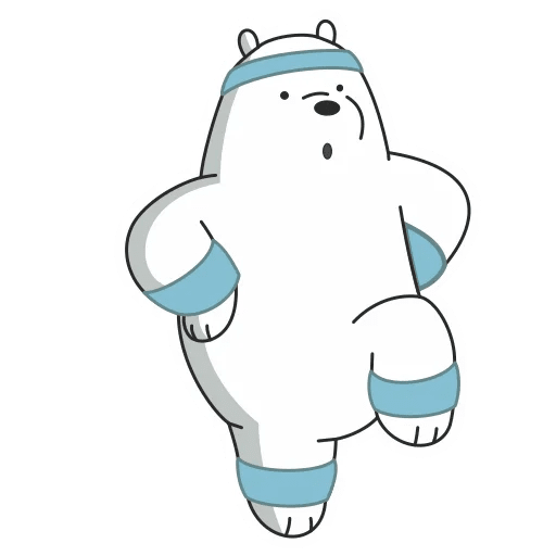 Стикеры белый медведь