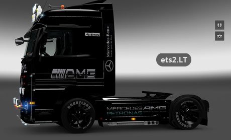 Наклейки на Мерседес Актрос на кабину