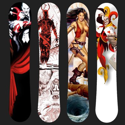 Куда клеить наклейки на сноуборд