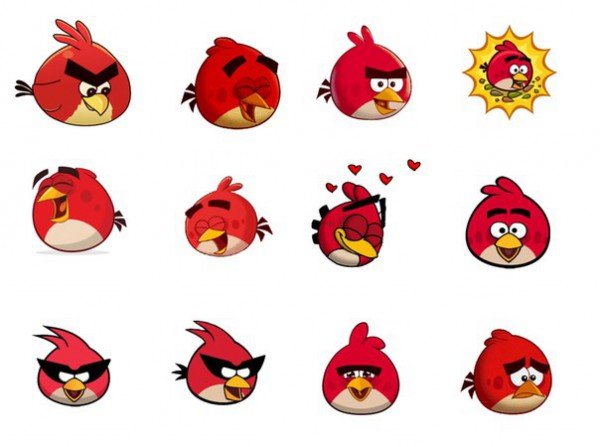 Наклейки Энгри бердз