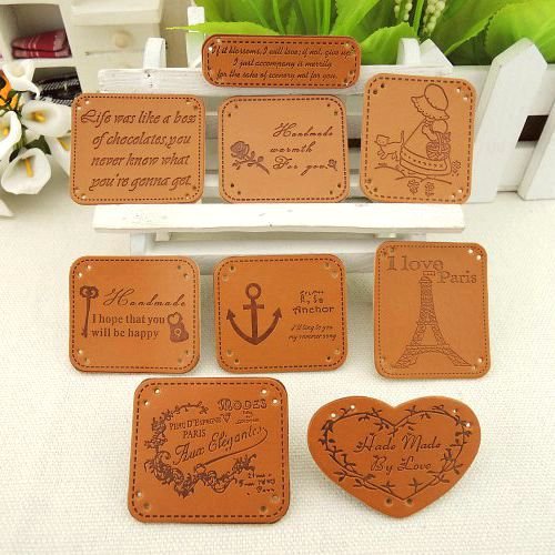 Коричневые наклейки