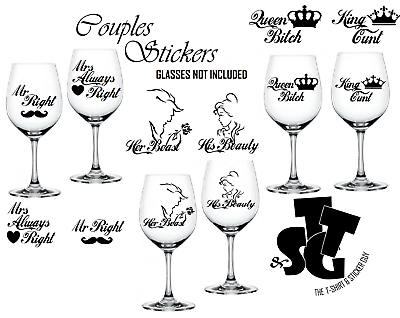 Наклейки на бокалы