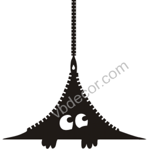 Стикер подглядывающий глаз