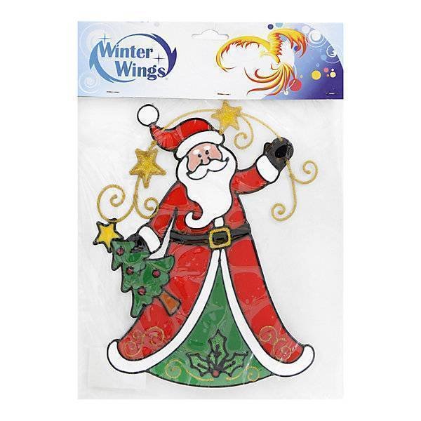 Наклейки на окна новогодние