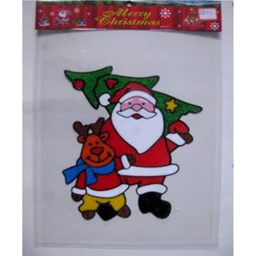 Наклейки гелевые новогодние