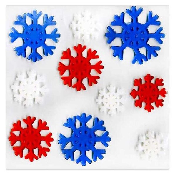 Наклейки гелевые новогодние