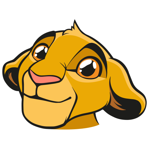 Король Лев Симба голова