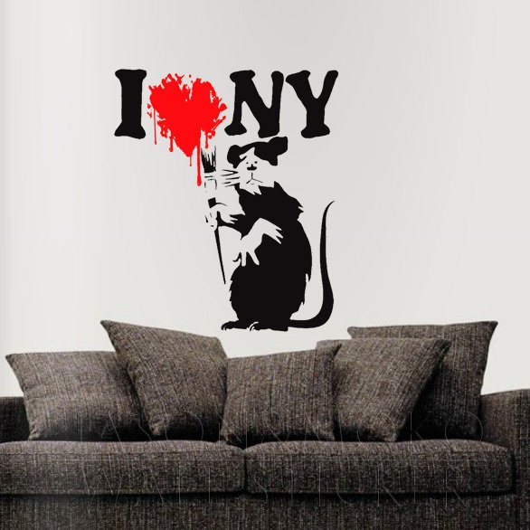 Бэнкси наклейки