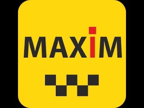 Наклейки на авто такси Максим с логотипом