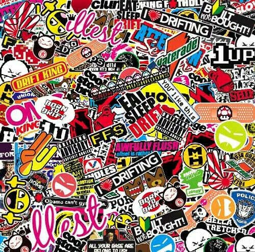 Текстура наклейки