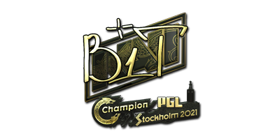 Наклейка PGL Stockholm 2021 Gold