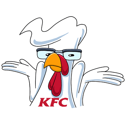 Стикер курица KFC
