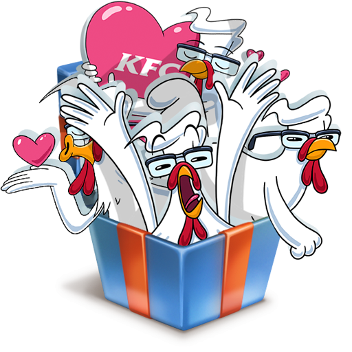 Стикеры КФС В ВК