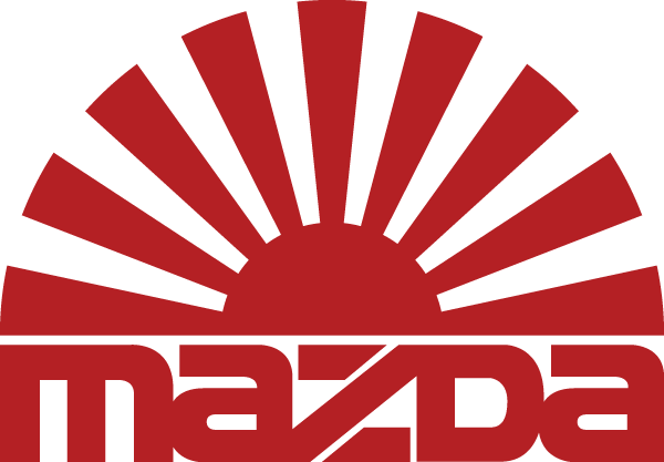 Наклейка надписи на мазду