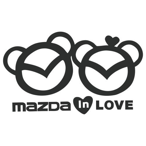 Наклейка на мазду зум зум