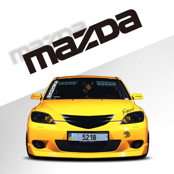 Наклейка на лобовое стекло Мазда