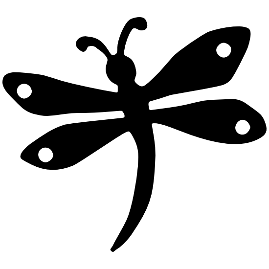 Шаблон бабочки и Стрекозы