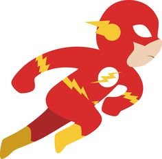 Персонаж стикер флэш