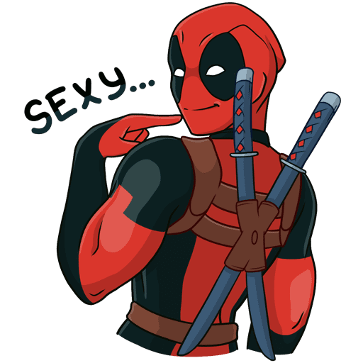 Стикеры с ДЭДПУЛОМ