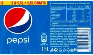 Пепси кола этикетка