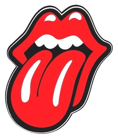 Наклейка губы с языком