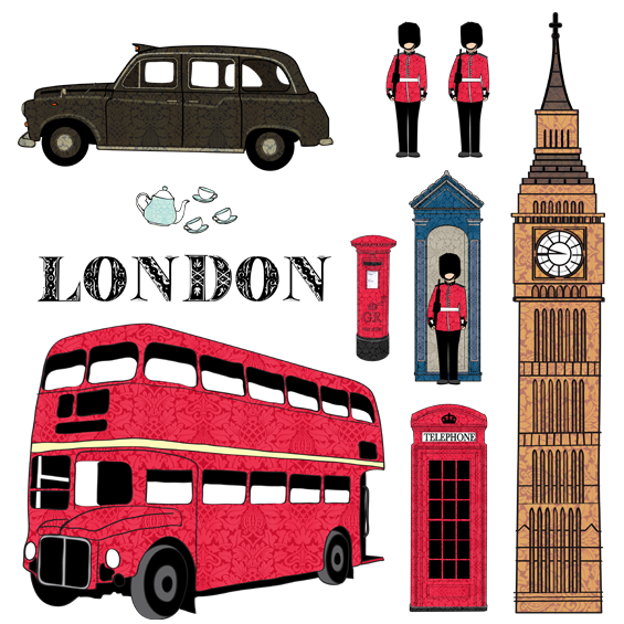 Наклейки на английскую тематику