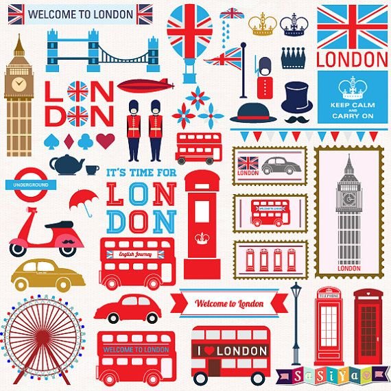 Наклейки Лондон для ежедневника