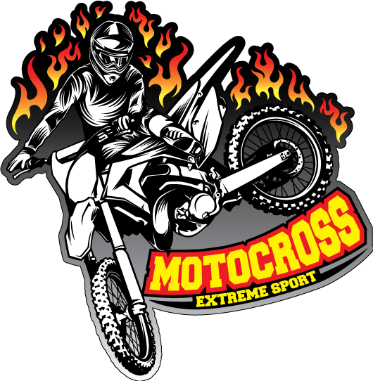 Наклейки мотокросс на авто